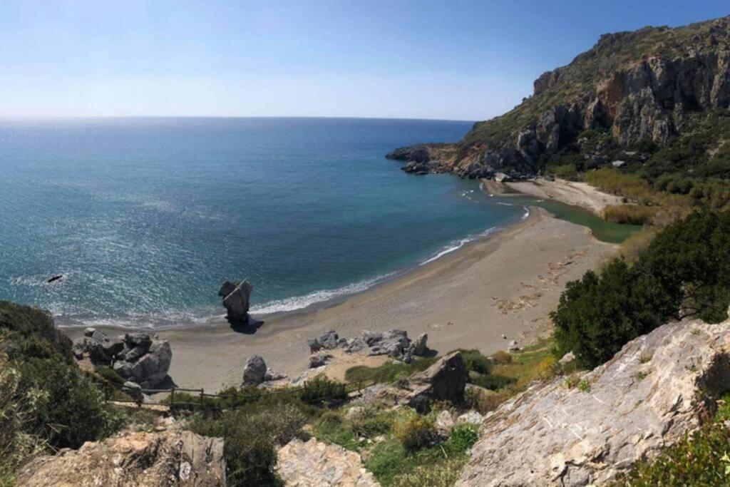 הוילה Kerames Chrysi'S Ocean View Retreat מראה חיצוני תמונה
