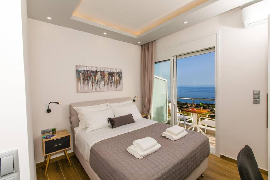 הוילה Kerames Chrysi'S Ocean View Retreat מראה חיצוני תמונה