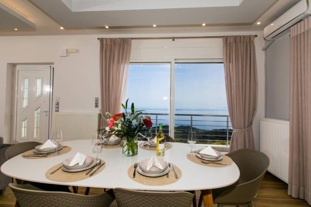 הוילה Kerames Chrysi'S Ocean View Retreat מראה חיצוני תמונה